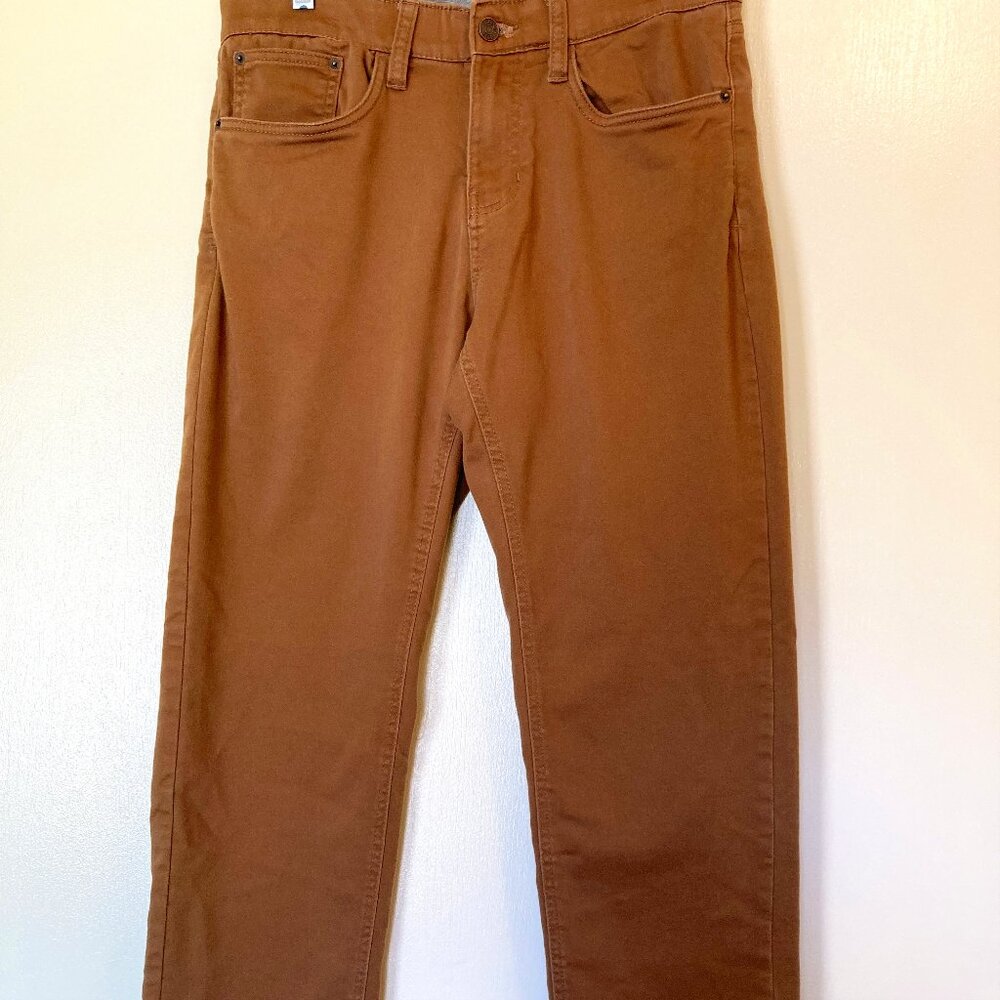 IZOD Men's Golden Brown Brushed Cotton Jeans - Size 32x32